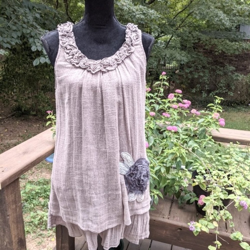 Mine layer look dress/blouse